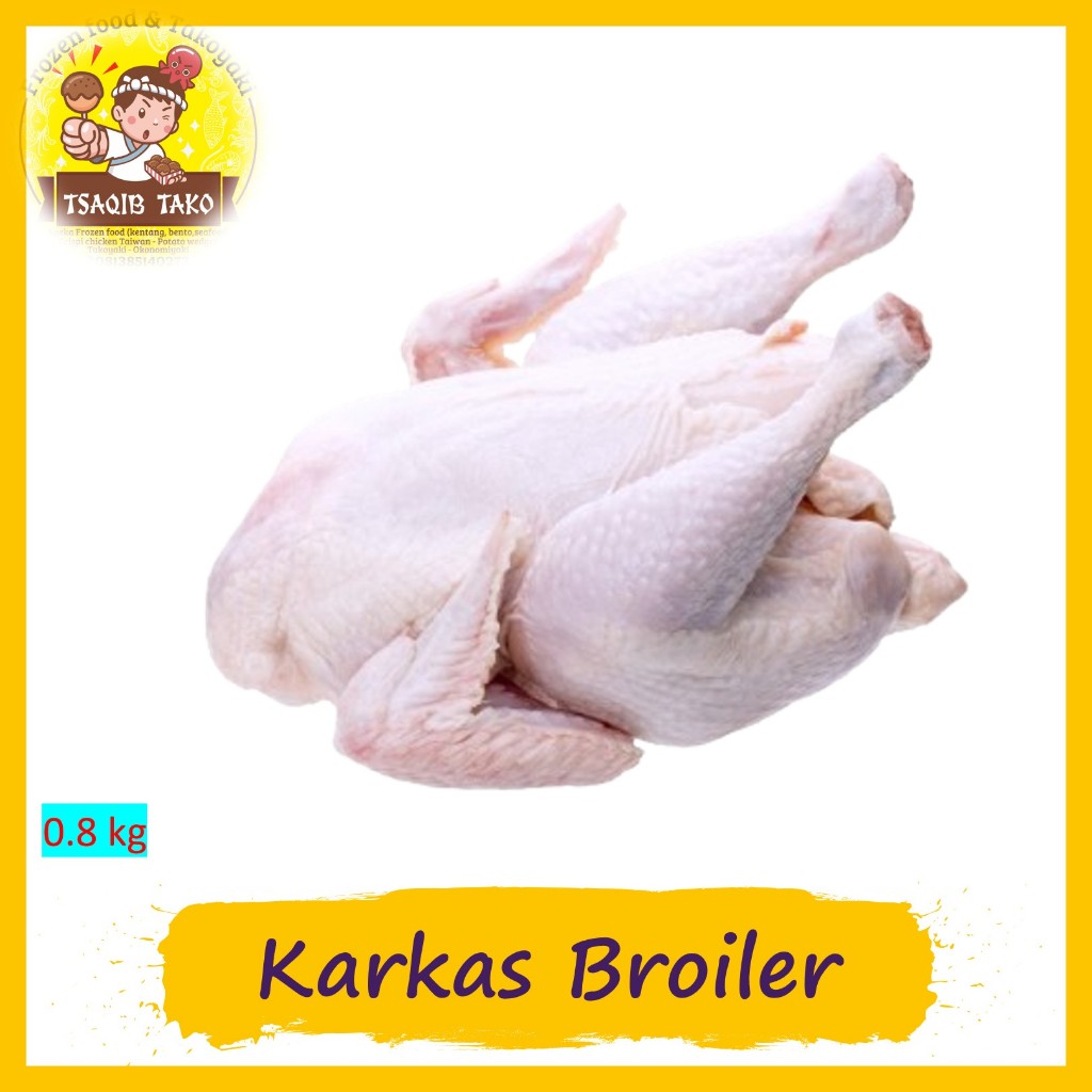 

Ayam Karkas / Ayam Broiler Utuh / Whole Chicken (Qty. 1 Ekor) - 0.8 kg - 0.9 kg