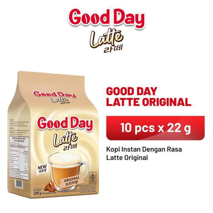 

[oddsolshop] pekanbaru/Good Day Latte Original Instant Coffee 10 PCS 22GR Kopi Instan