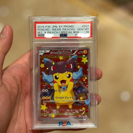 Poncho Wearing Pikachu Mega Charizard XY Promo Pokemon TCG PSA 10 GEM MINT
