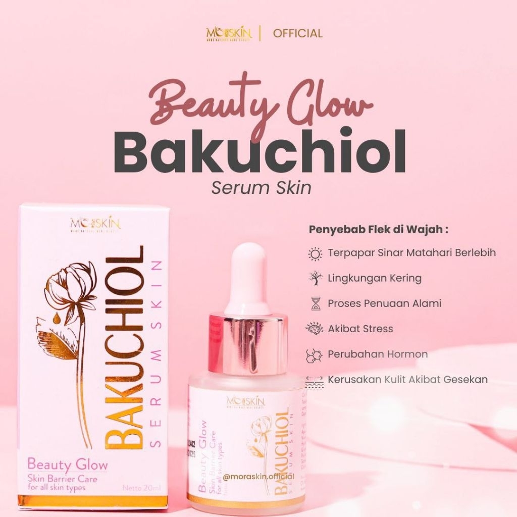 SERUM BAKUCHIOL MORASKIN | SERUM ANTIAGING ATASI WAJAH KUSAM