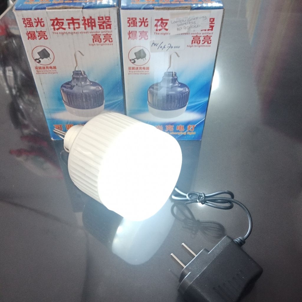 Lampu Gantung Wireless LED lampu gantung Emergency carger/ lampu cas