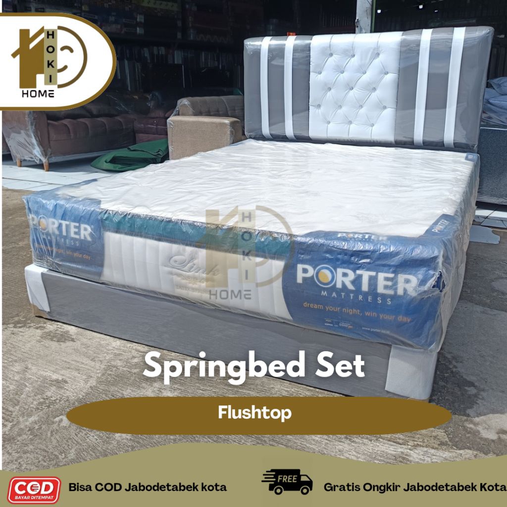 GRATIS ONGKIR Springbed Set Springbed Flushtop Divan Minimalis Tempat Tidur Kekinian Tempat Todur Mo