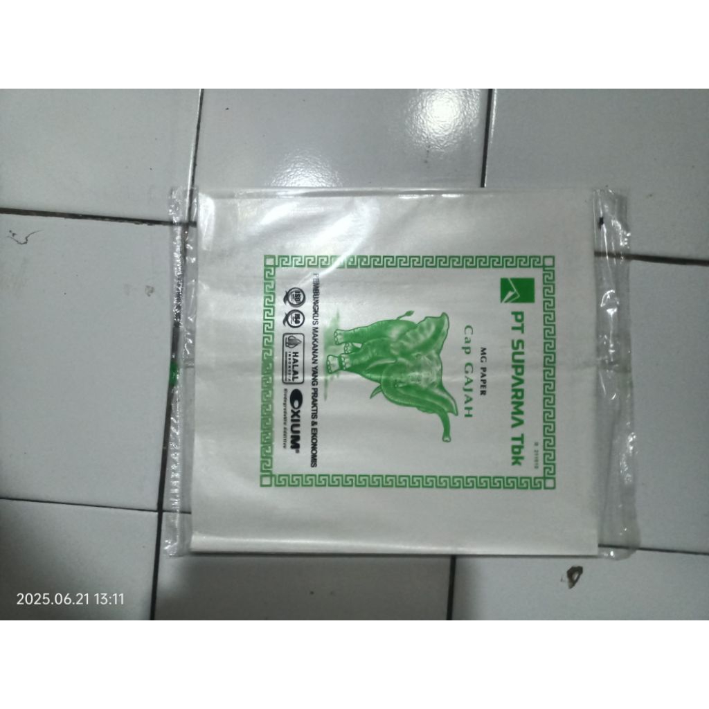 

Kertas laminasi putih cap gajah isi 100 lembar kwalitet terjamin