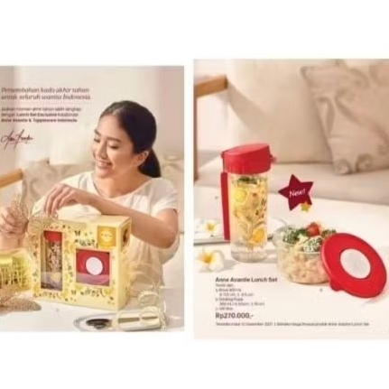 Set anne avantie Tupperware