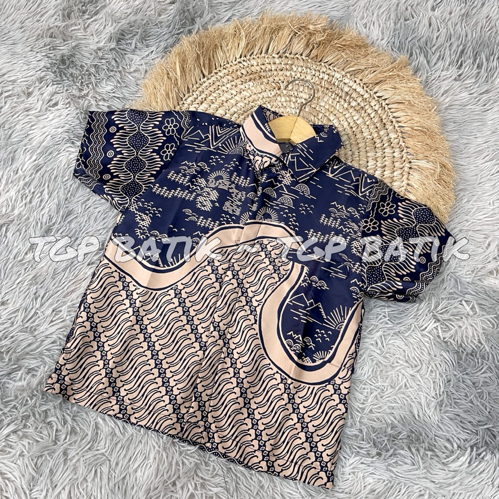 TGP Batik - Kemeja Batik Anak Batik Anak Laki-laki Batik Anak Lengan Pendek Batik Printing Mewah