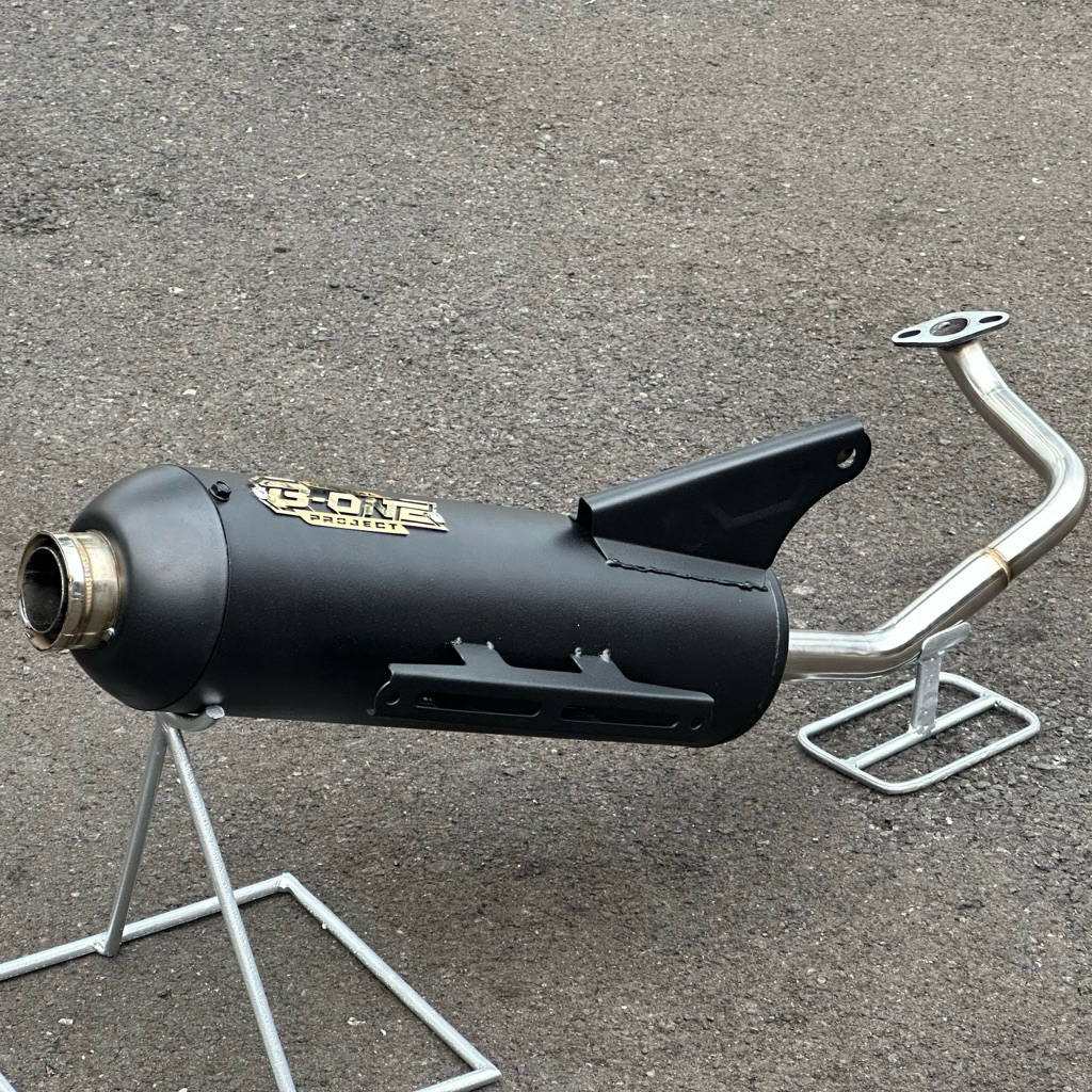 Knalpot Moncong SHIJIRO Standar Racing Original B-ONE PROJECT Tipe Sarteng Vario Beat Mio Vario 150 