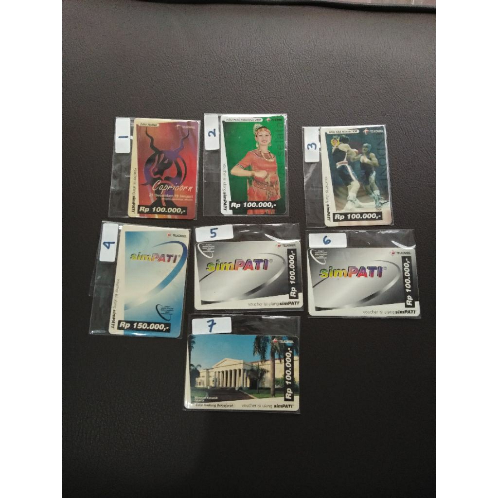 VOUCHER ISI ULANG  PULSA KARTU SIMPATI TAHUN 2000-AN /KENANGAN.