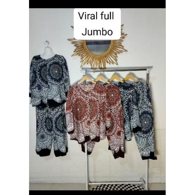 setelan baju celana wanita dewasa jumbo