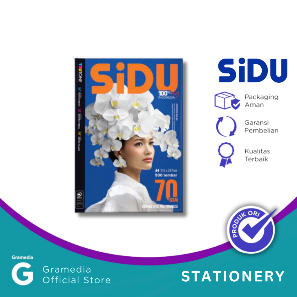 

Gramedia Pekanbaru - Kertas HVS SiDU FC 70 A4 210X297