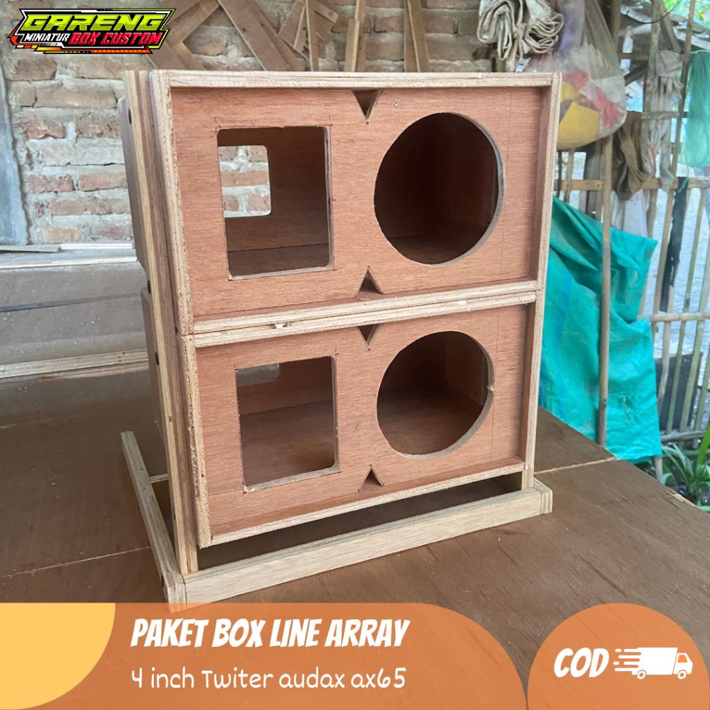 Paket Box line array 4 inch twiter audax ax65 bok mid 4 inch paket bok line array 4 in cod