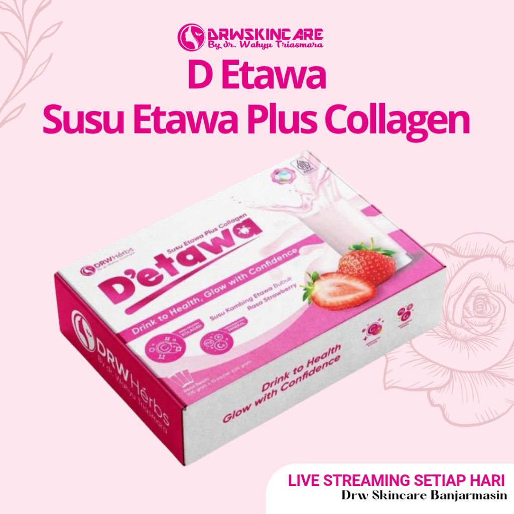 

Drw Skincare - D Etawa / Susu Kambing Etawa Plus Collagen Rasa Strawberry