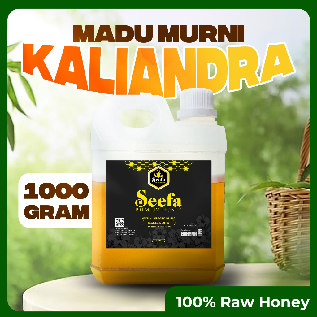 

Madu Kaliandra Seefa 1 Kg Pure Raw Honey Free Sendok Kayu