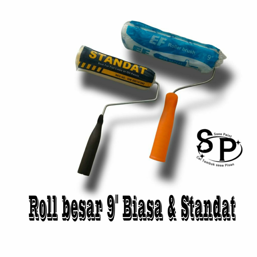 Kuas roll cat tembok 9" / bak tempat cat ringan dan praktis