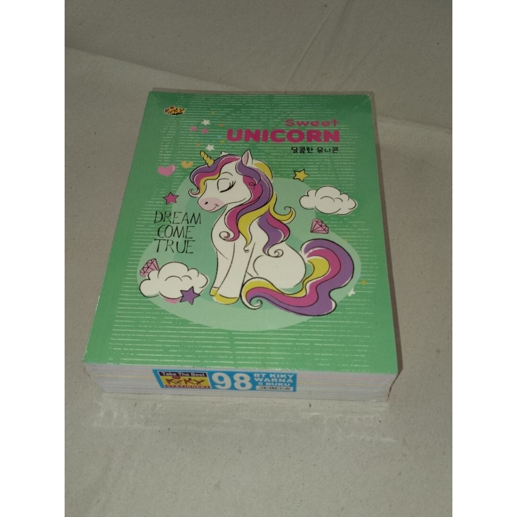 

Buku tulis kiky isi 100/98 Lbr, 1 pak isi 5 buku
