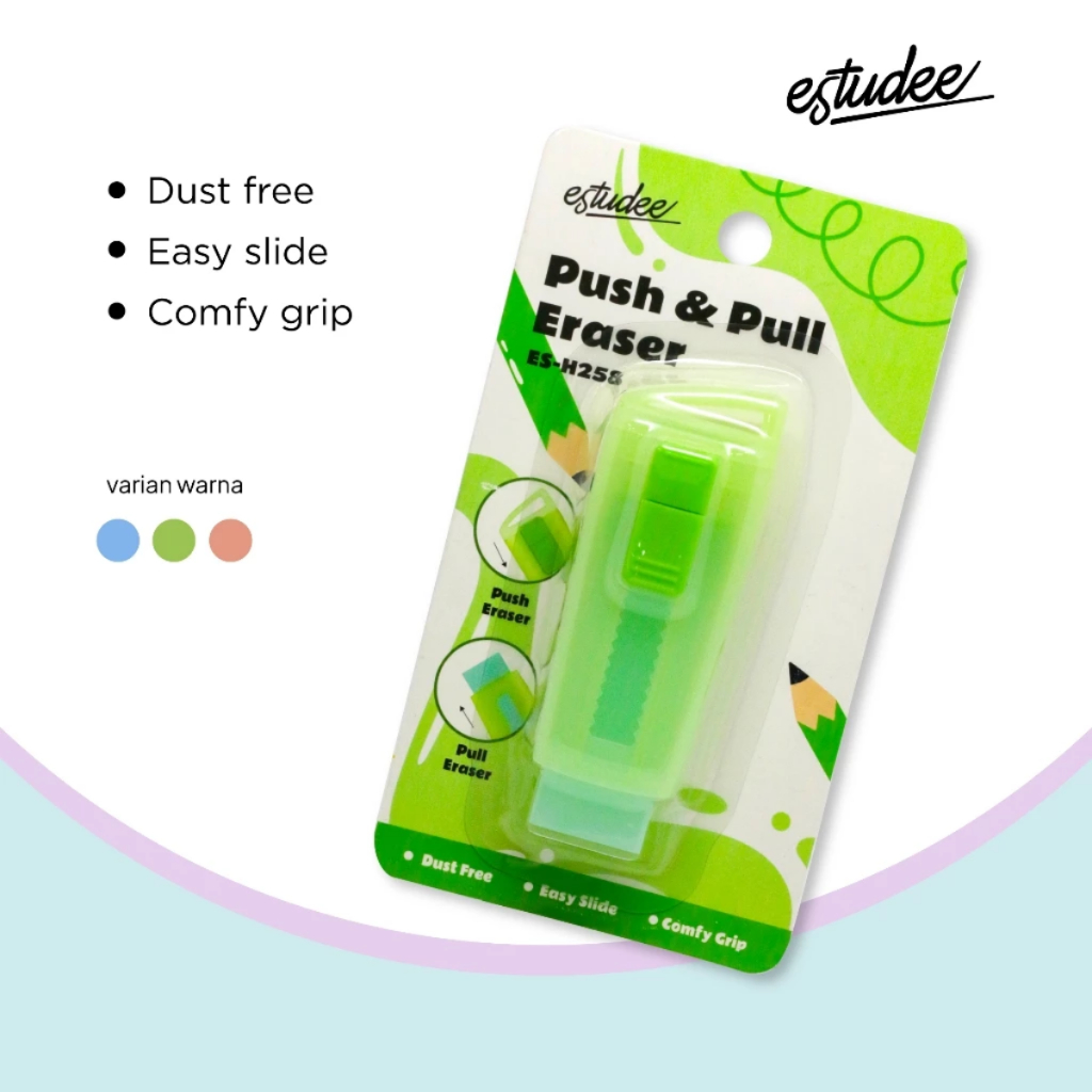 

Gramedia Pekanbaru - PENGHAPUS ESTUDEE PUSH&PULL ERASER GREEN