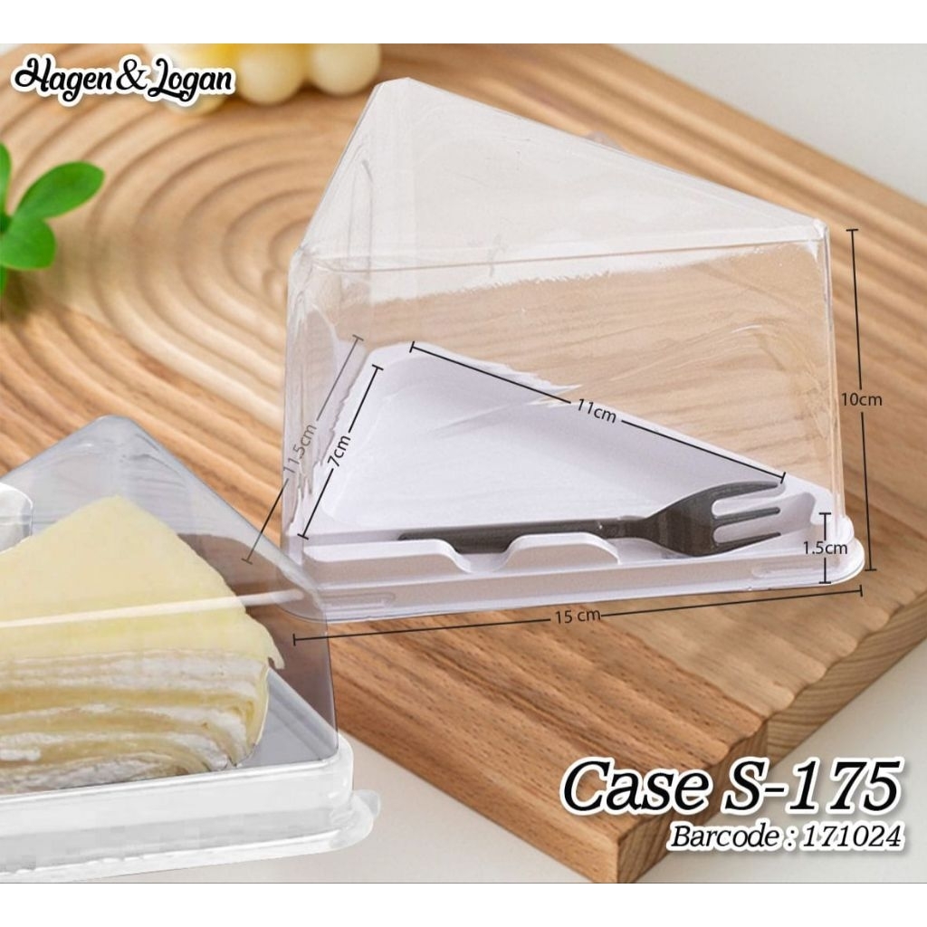 10set Mika cake / kotak cake slice / packaging kue slice