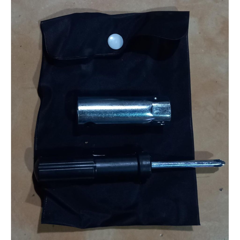 Toolkit Kunci Busi universal Original Honda+obeng+tas kunci