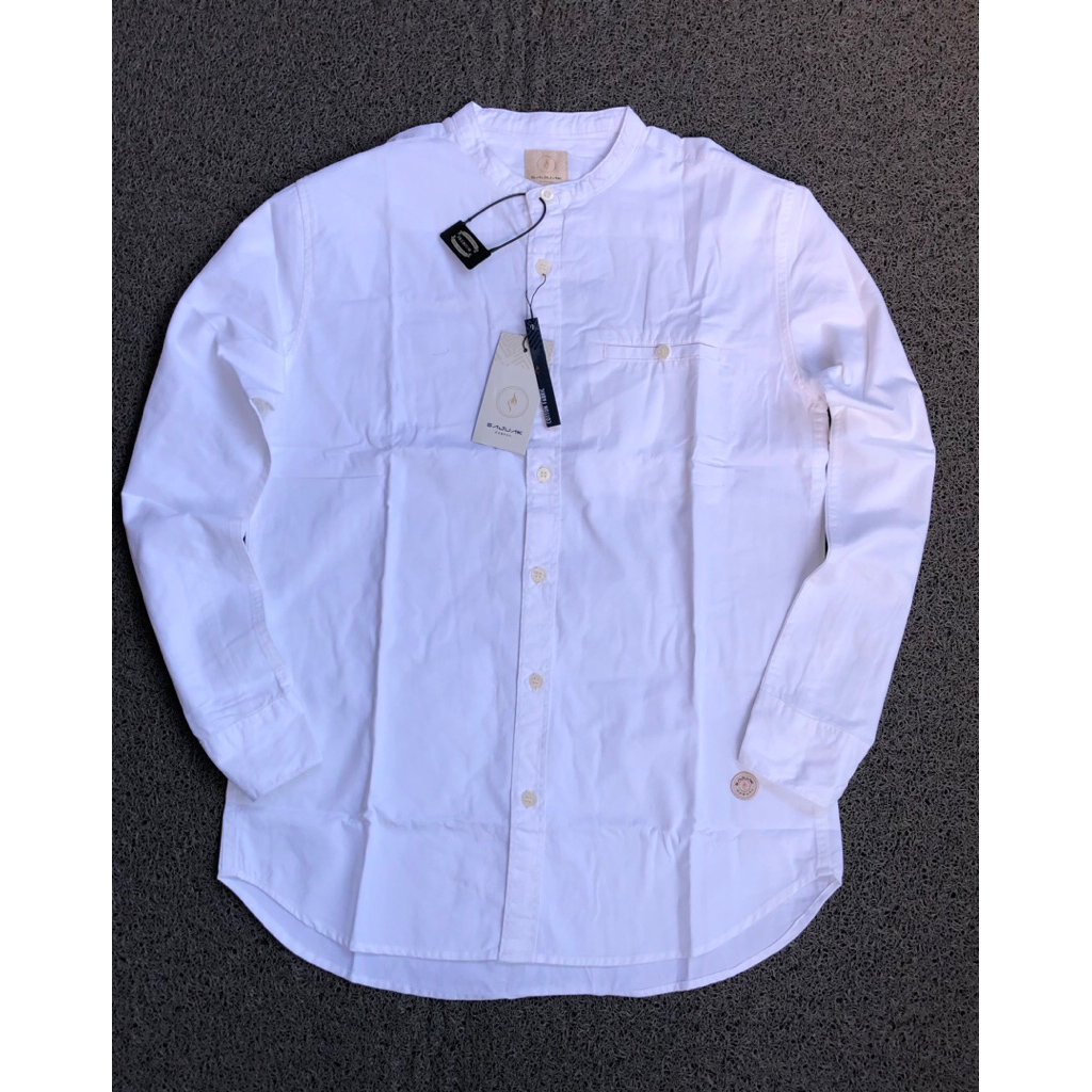 Baju Koko Putih Panjang Sajuak || Kemko Panjang || Baju Koko Pria || Baju Muslim Pria