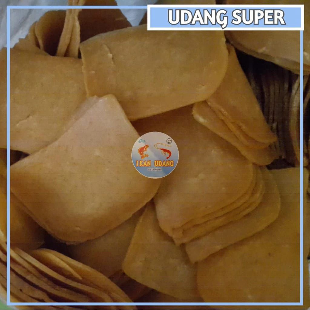 

Kerupuk Udang Mentah Ukuran Sedang Kemasan 500gr