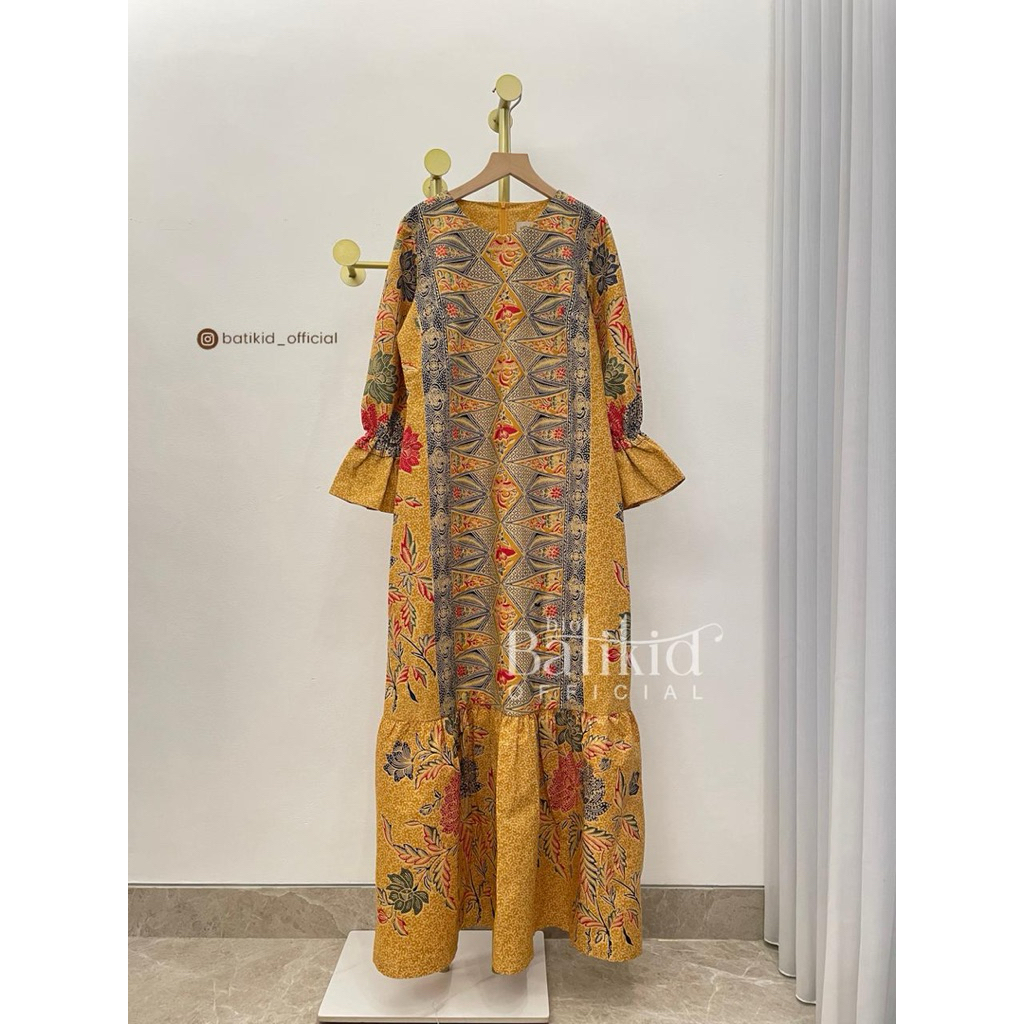 BATIKID OFFICIAL - gamis pb 135cm / gamis batik hijab / gamis batik modern
