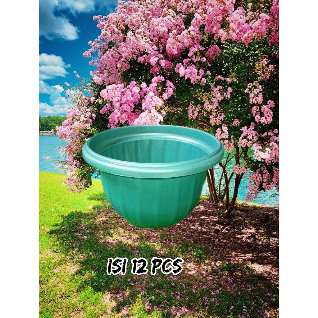 (12pcs) Pot Bunga Plastik - Pot 30 - Pot Lusinan - Pot Belimbing