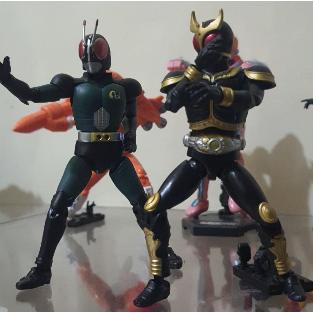 Shodo kamen rider black rx+Kuuga amazing rising combo