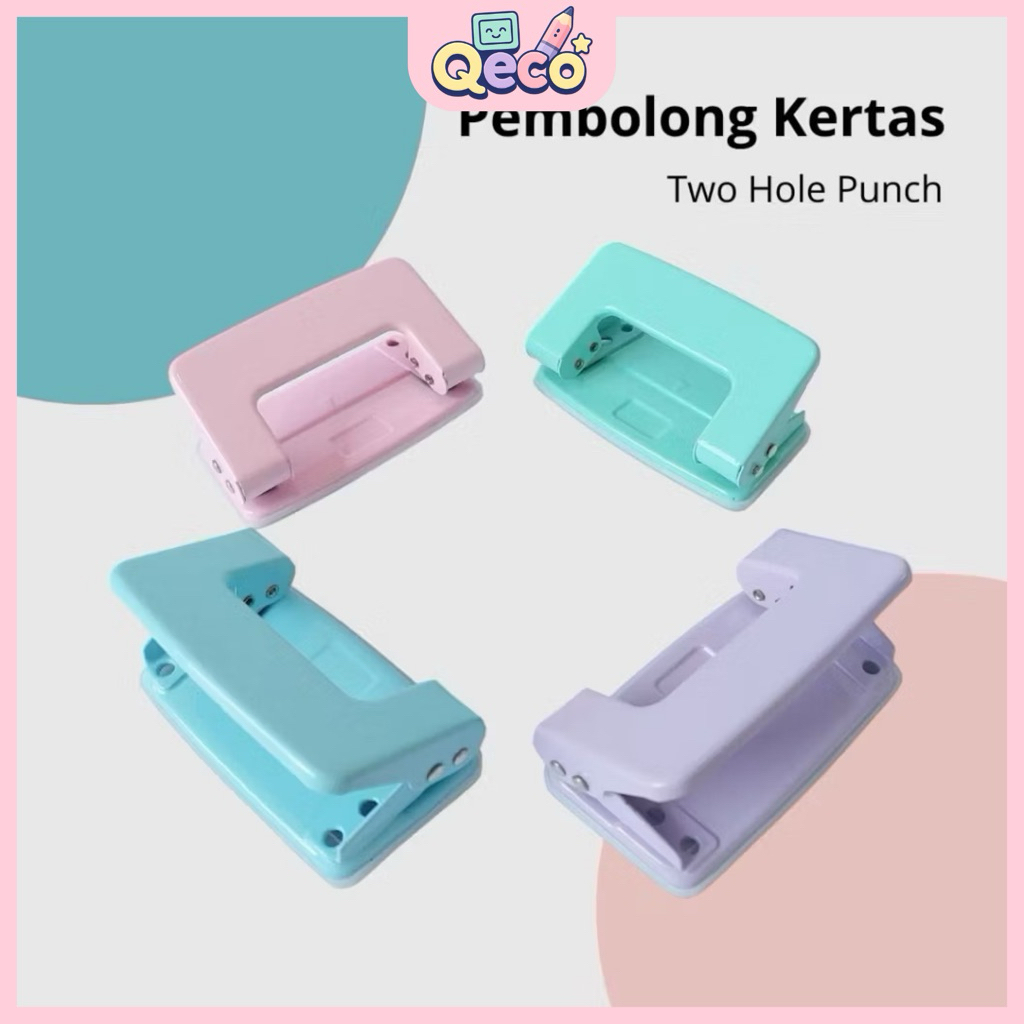

Pembolong Pelubang Punch Hole 2 Lubang Warna Macaron