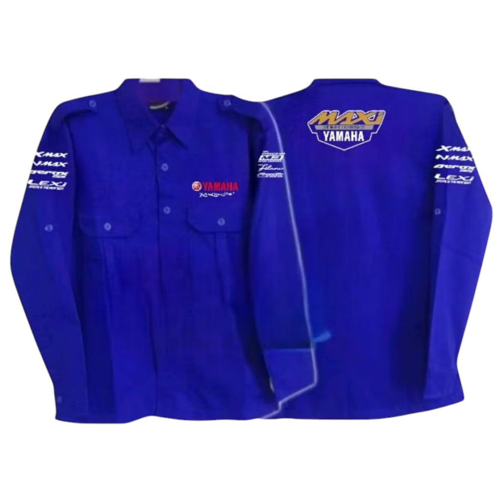 kemeja kerja baju pdh pdl seragam kerja yamaha maxy lexy xmax lengan panjang