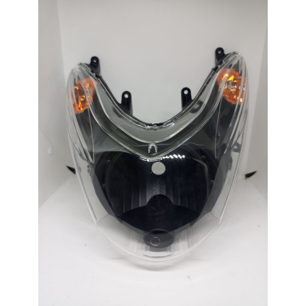 CUSTOM REFLEKTOR LAMPU DEPAN MIO SOUL KARBU BAHAN BILED