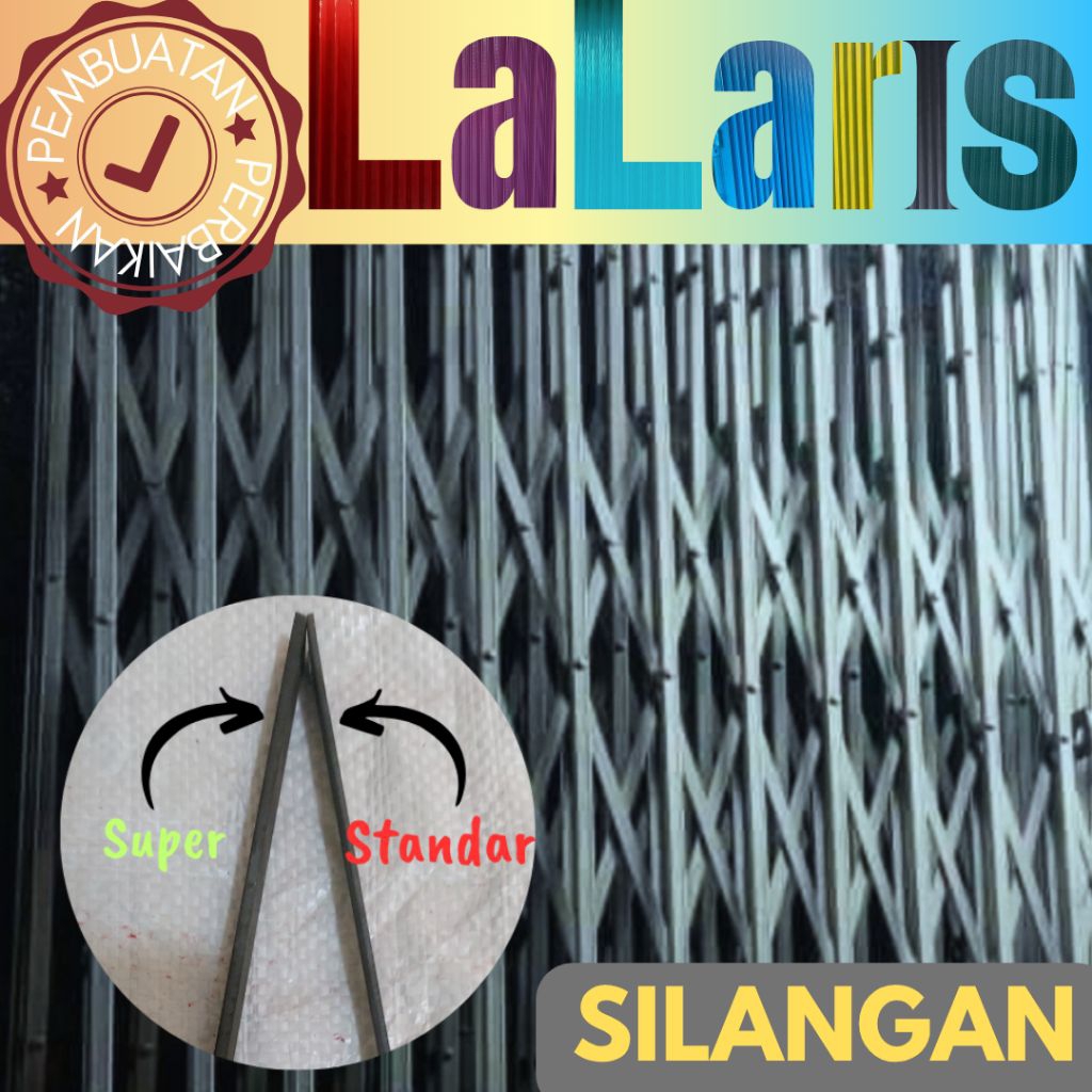 Jari jari / silangan Folding Gate 1 mm