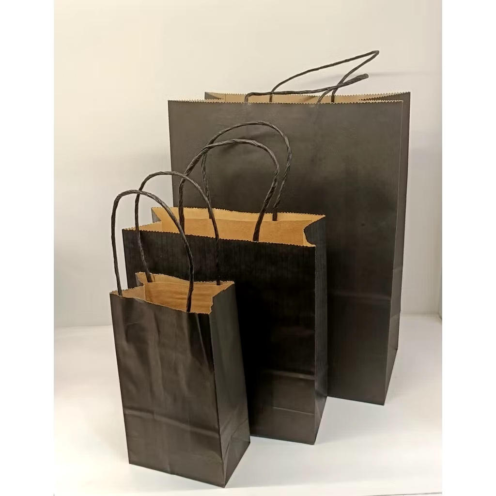 

PAPERBAG HITAM 26X13X25,5 cm 10 PCS XXL HITAM TALI