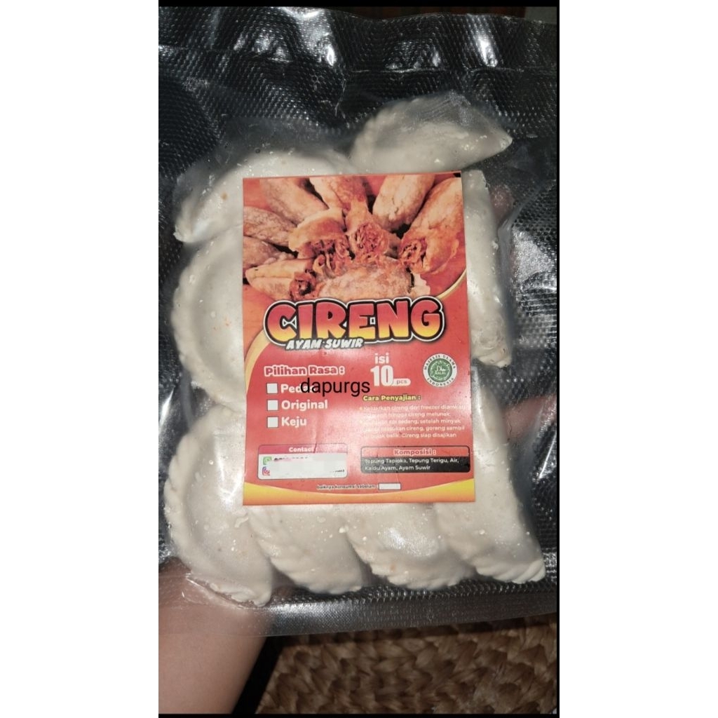 

Cireng Ayam Suwir isi 5 pcs atau 10 pcs
