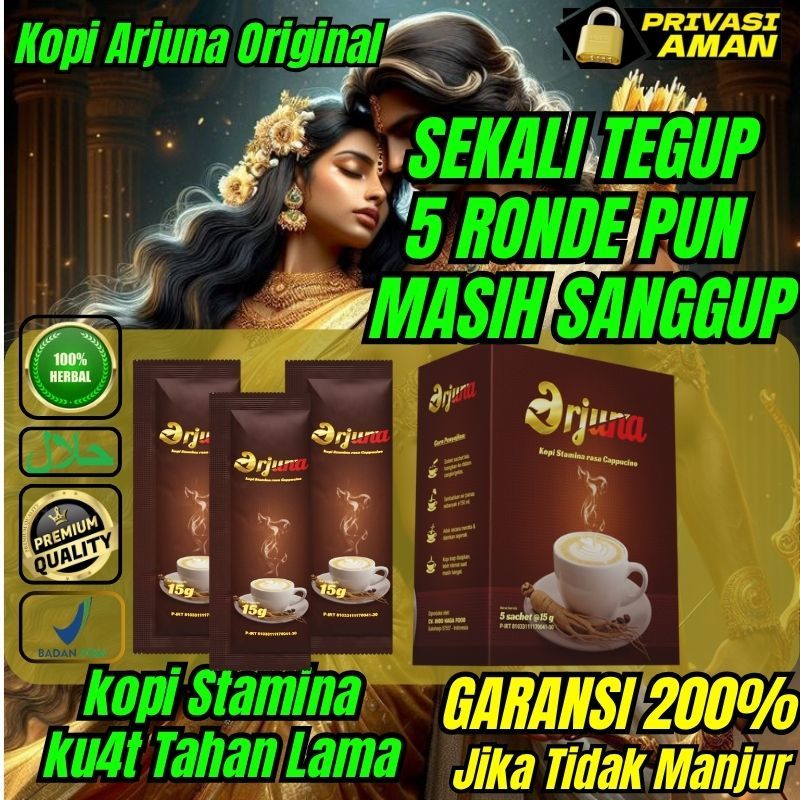 

Kopi Arjuna Coffe Herbal KOPI KUAT TAHAN LAMA STAMINA EKSTRA PASAK BUMI GINGSENG BPOM HALAL ORIGINAL MINUMAN ENERGI