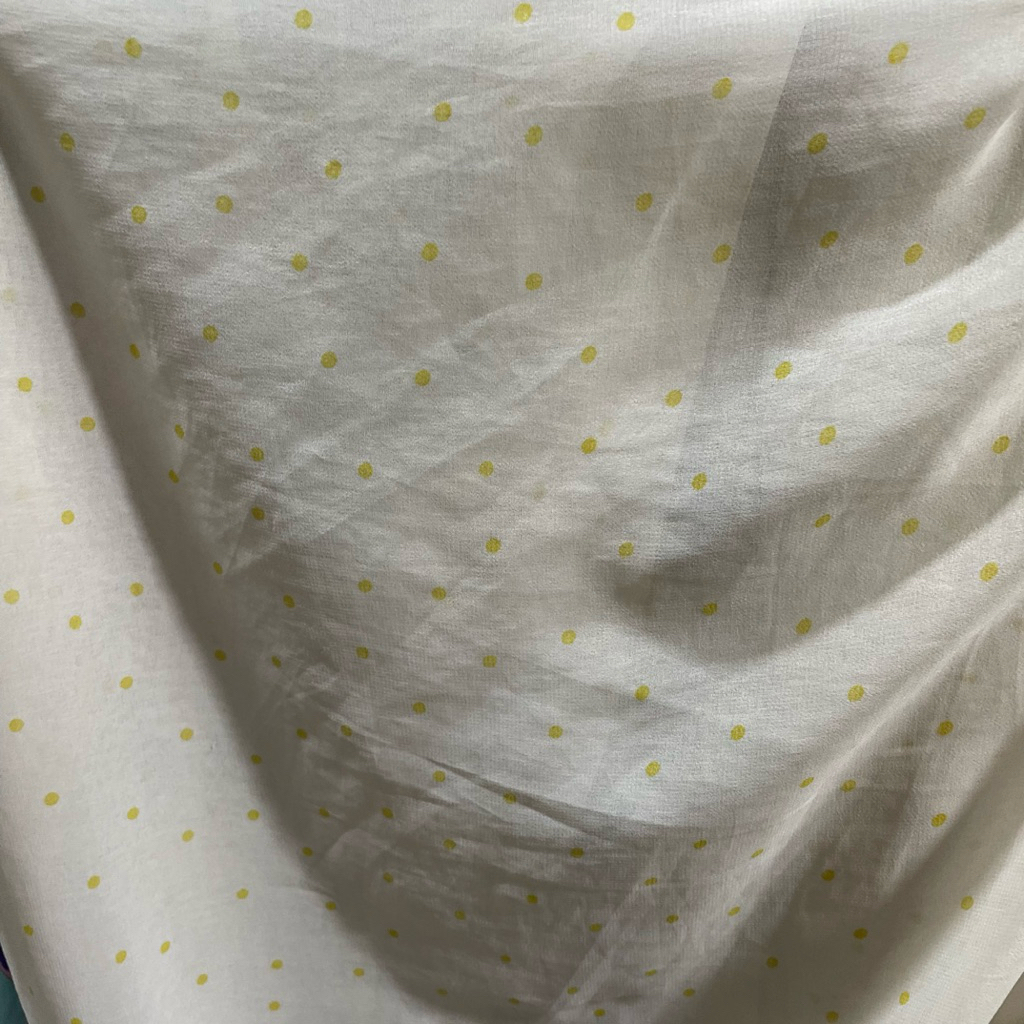 kaim sifon sutra motif polkadot premium - kain sifon salju - kain zara ceruty - kain ceruty baby dol