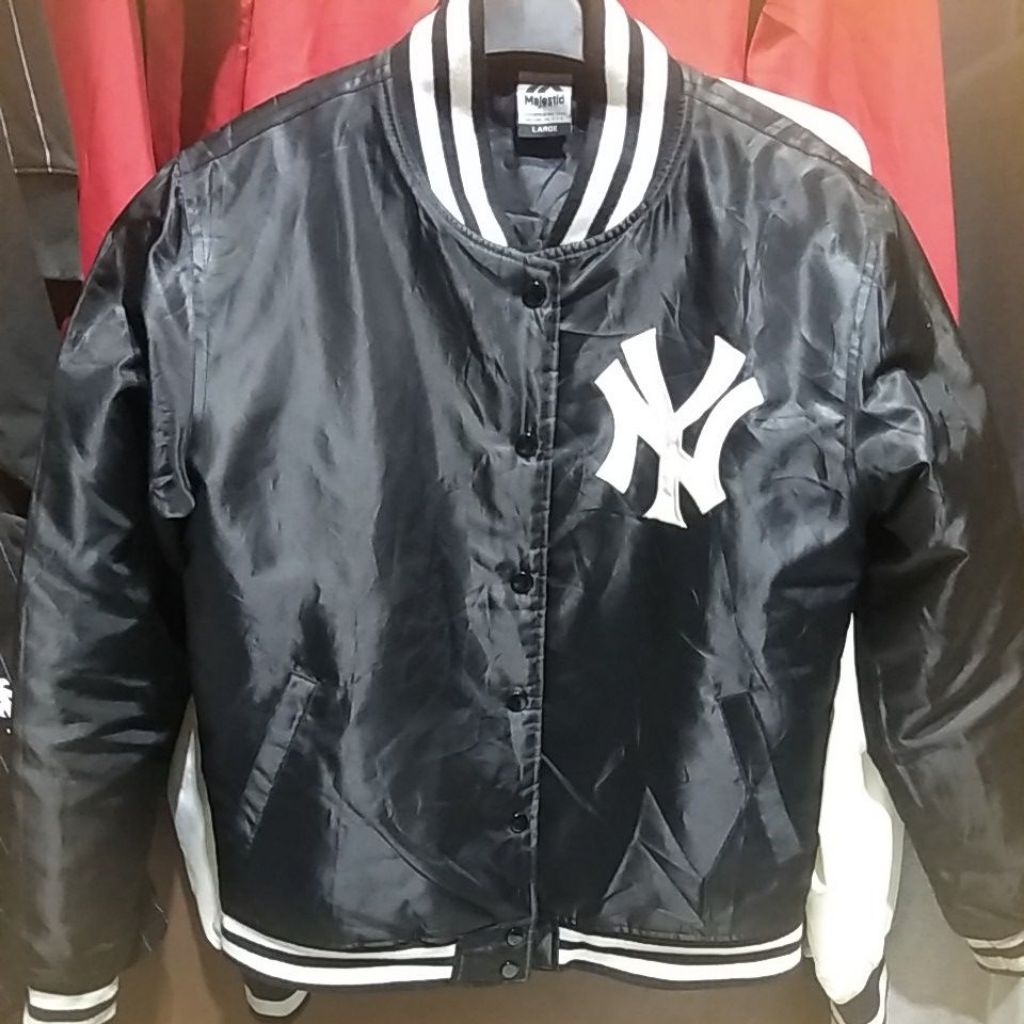 varsity jacket bomber mlb majestic NY