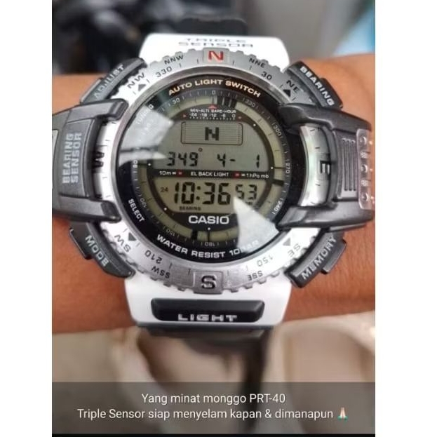 JAM TANGAN CASIO ORIGINAL SECOND PRT-40 Water Resistant