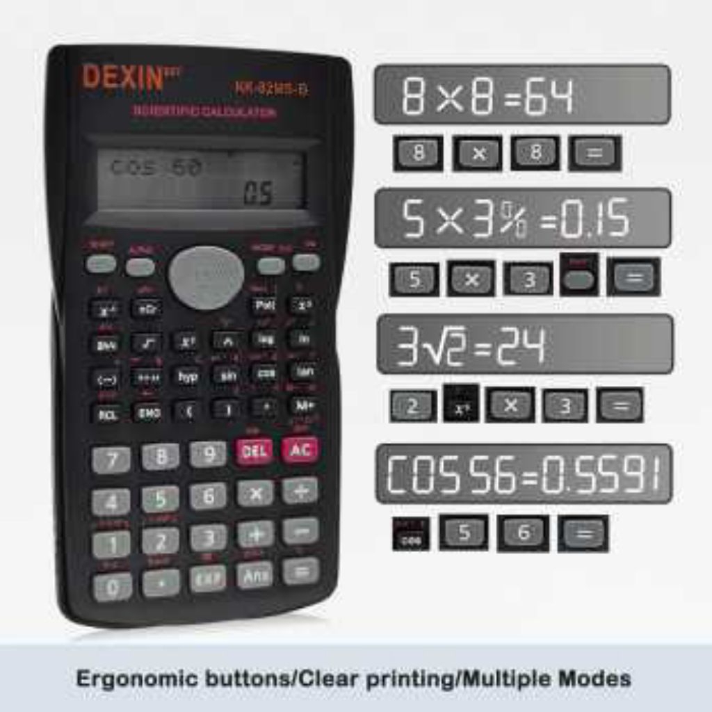

Kalkulator Elektronik Scientific Calculator - KK-82MS-B - Black - 200%ORI