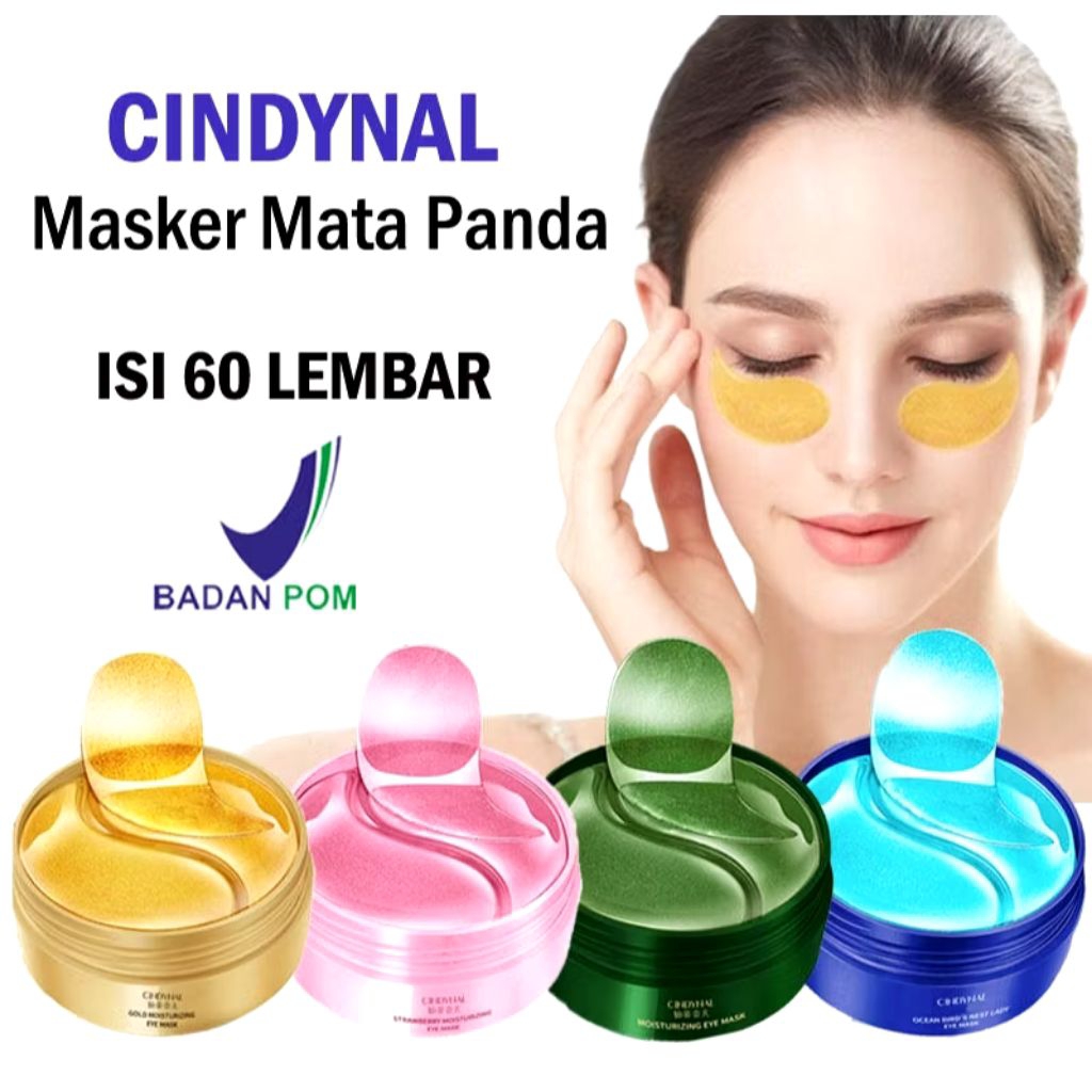 FELIZ - [BPOM] TERMURAH ISI 60 LEMBAR Cindynal Eye Mask Masker Mata Collagen Emas 24k Mata Panda Ant