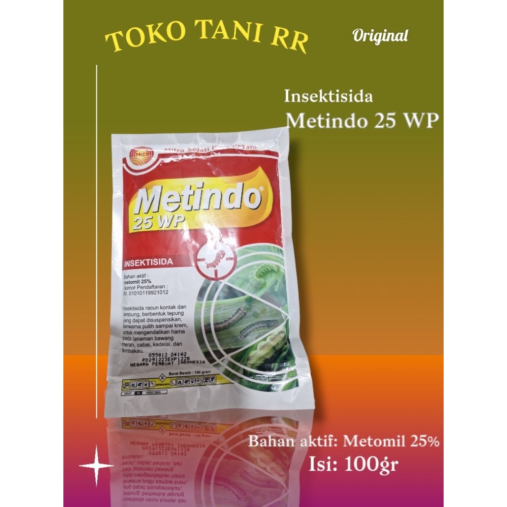 Metindo 25WP 100gram Insektisida Pembasmi Hama Ulat Grayak, Belalang, Walang Sangit, dan Wereng