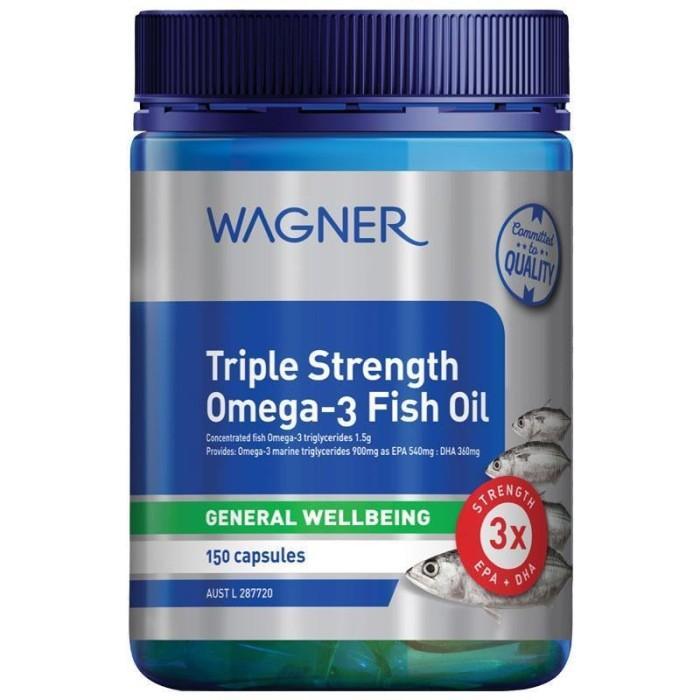 Wagner Triple Strength Omega 3 Fish Oil 150 Capsules
