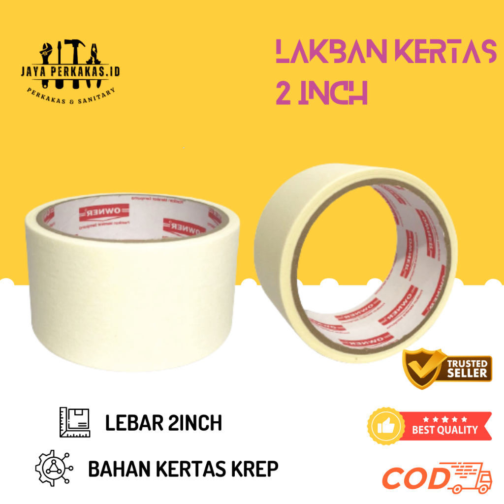 LAKBAN / LAKBAN KERTAS / LAKBAN KERTAS 2 INCH / LAKBAN KERTAS OWNER
