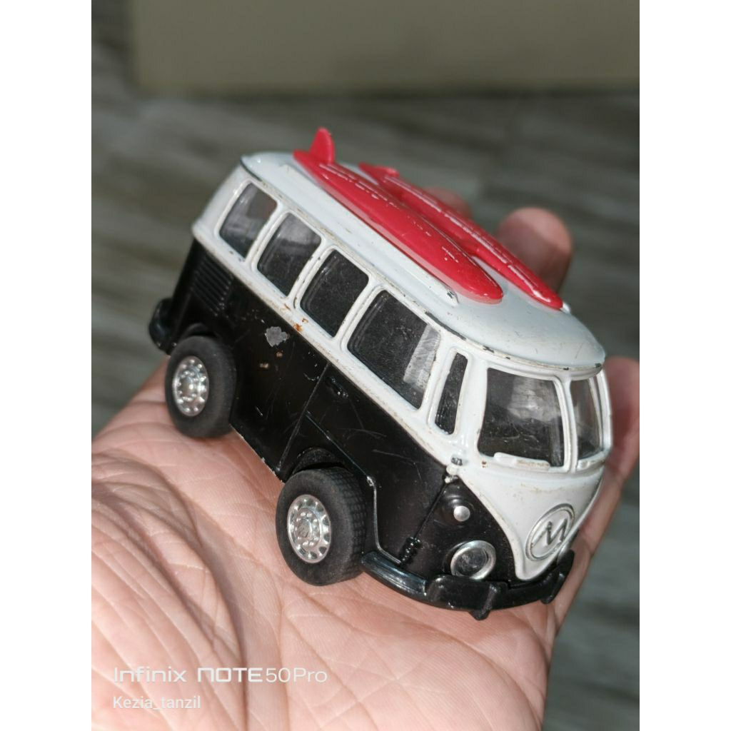 DIECAST DIE CAST JUALAN MAINAN MOBILAN CARS BESI METAL ALLOY ALOY VW COMBI MINIATUR VOLKSWAGEN VW CL