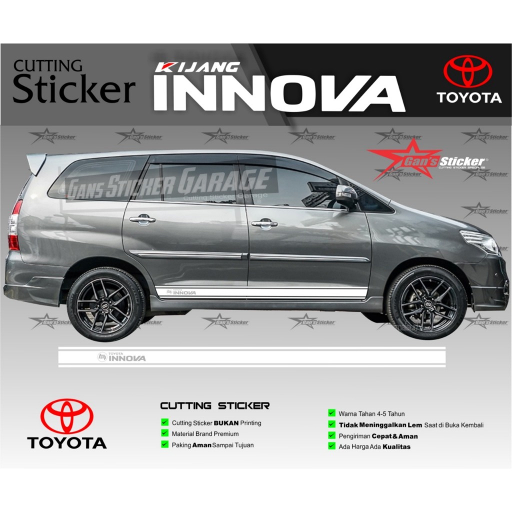 Sticker Pintu Kijang Innova Aksesoris Kijang Innova