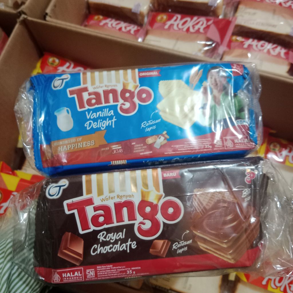 

RS Tango (35g) Wafer Tango rasa Royal Coklat dan Vanila Delight isi 10pcs