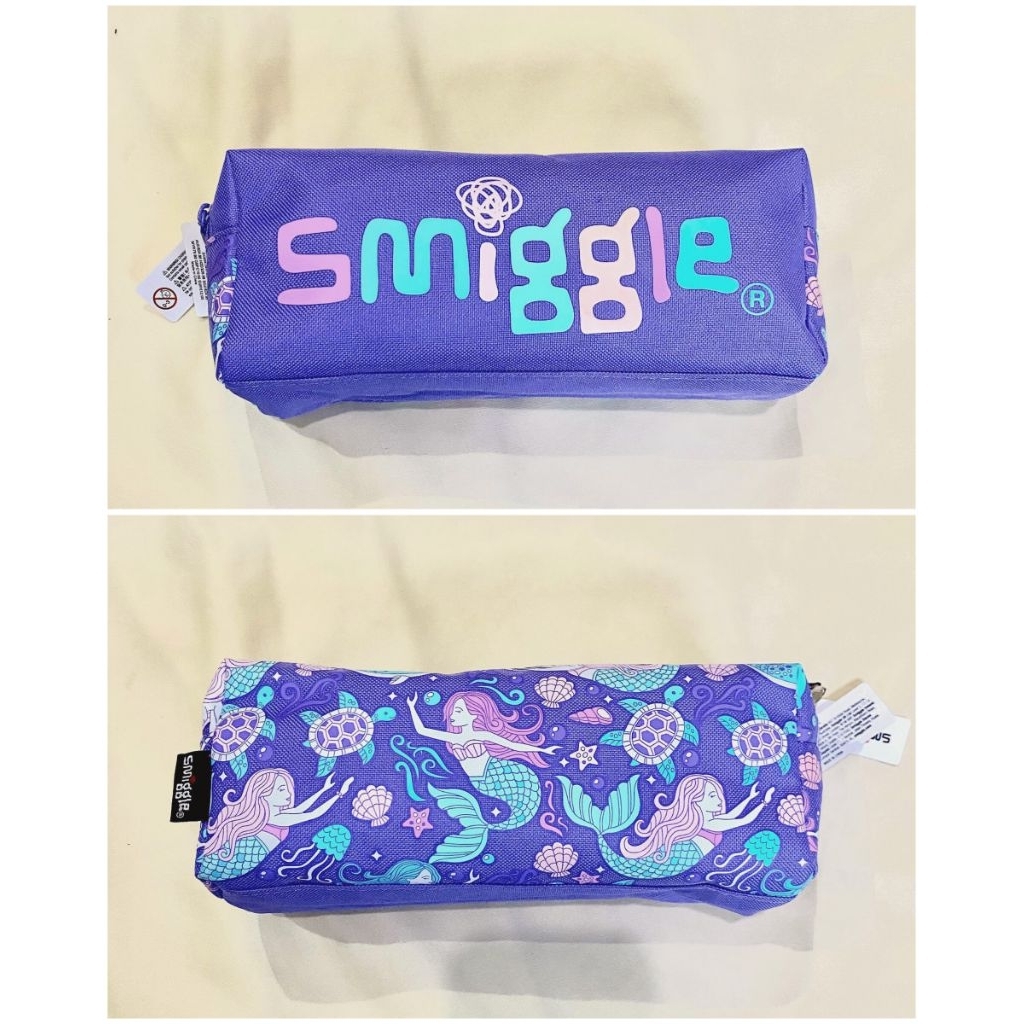 

READY STOCK SMIGGLE rush twin zip pensil case lilac mermaid