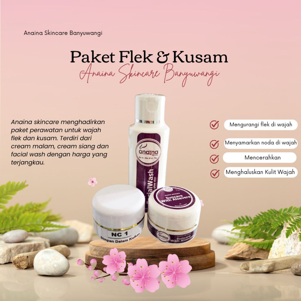 Paket Kusam dan Flek Anaina Skincare