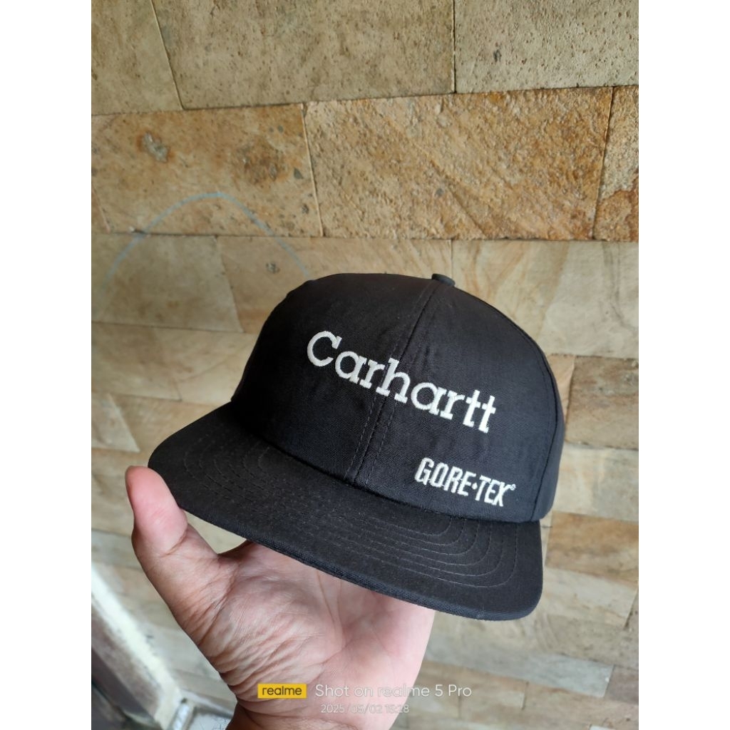 (RARE ITEM) Topi Vintage Bordir Carhartt Gore-Tex Made In USA original second fashion pria/wanita