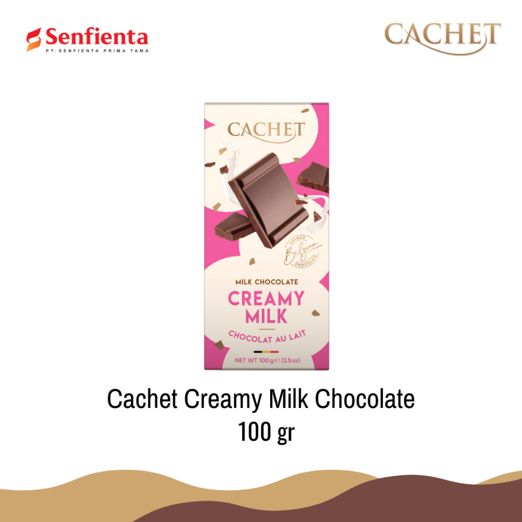 

CACHET CREAMY Milk Chocolate 100gr | Chocolate Impor | Chocolate Belgia