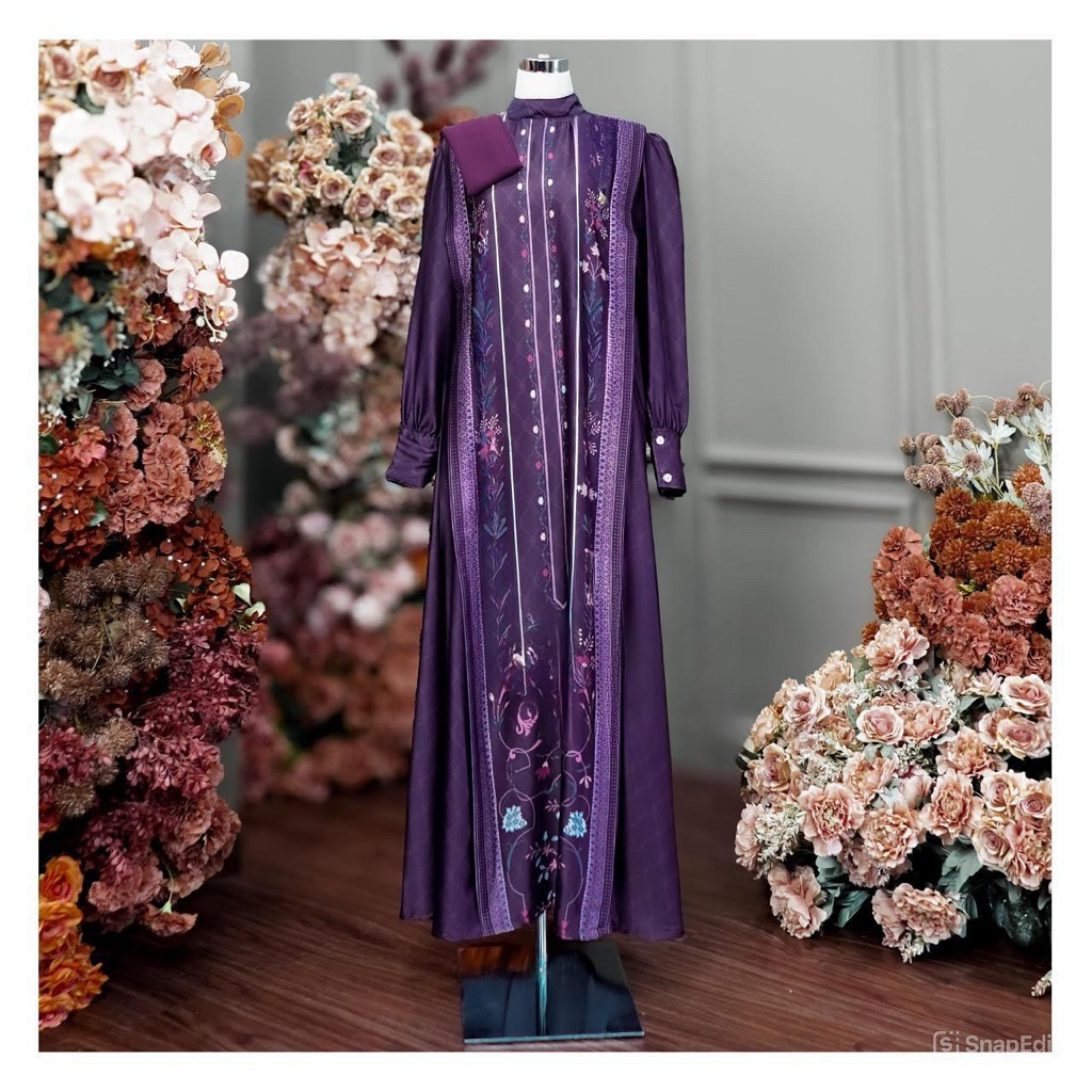 Seika set hijab/ dress set hijab/ dress murah/ dress terbaru