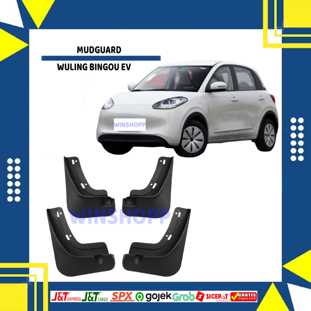 MUDGUARD KARPET LUMPUR WULING BINGOU EV LISTRIK